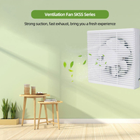 Ventilador de Extracción Axial Multifunción Eléctrico SEICOI, Montado en Pared, con Sensor/Control por Aplicación, Rodamiento de Bolas, 28W, 7 Aspas Giratorias, 5 Años de Garantía