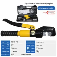 Alicates Hidráulicos Manuales YQK-70/120/240/300/400 Herramienta de Engarzado de Terminales de Cobre y Aluminio de Acero con Alto Contenido de Carbono