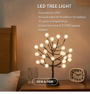 Светодиодная искусственная Рождественская елка, сказочный жемчуг, настольная лампа, комнатный стол, Декор, светодиодная подсветка, метеоритный свет