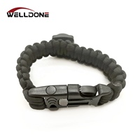 Vnox — bracelet tricoté paracorde, vêtement tactique multifonctionnel, d'urgence, pour camping, survie, sport, silex