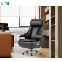 Chaise de direction en cuir PU à dossier haut du fabricant Liyu ensemble de chaises et de bureau de bureau chaises de bureau pivotantes du PDG