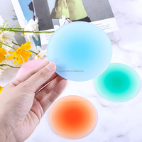 Sous-verre décoratif rond en acrylique de couleur dégradée