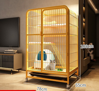 Offre Spéciale : Grande Cage Solide pour Chat, Villa à Trois Niveaux, Super Espace Libre, Maison de Luxe pour Chat, Vente en Gros