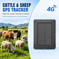 Colliers de choc vocaux pour bétail avec géofencing virtuel, suivi des animaux par LoRa 4G Beidou Wi-Fi AGPS GPS, recharge solaire, carte SIM portable