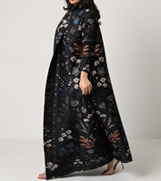 Abaya Ouverte Plissée Miyake 2025 Grande Taille Manteau Modeste Robe Longue Décontractée Musulmane Élégante Pour Femmes Grandes