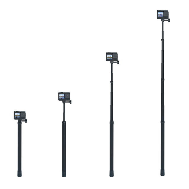 Telesin New Super Long Selfie Stick Carbon Fiber 2.7m/106" Monopod Extension Pole For Gopros /insta360 Action Cameras