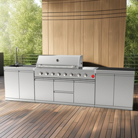 Ensemble de barbecue de haute qualité, pas cher, en acier inoxydable, avec revêtement en poudre, pour la maison et la cuisine commerciale, capacité supérieure à 5 personnes