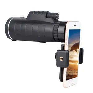 Telescopio Monocular impermeable, cámara de alta definición para teléfono móvil con brújula, 40x60