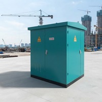 Sous-station photovoltaïque préfabriquée de type cabine, style européen-américain, système complet de transformateur en coffret