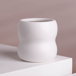 Macetas grandes de cerámica, redondas, de doble cubierta, para jardín, decoraciones, novedad - Product Image 5