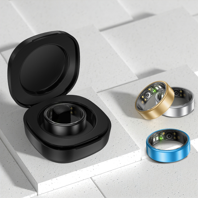 High Quality Health Smart Rings Heart Rate Sleep Monitor 5ATM Waterproof APP Control Smart Finger Ring for Women Men