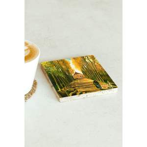 Sous-verre en pierre unique de la série Vincent Van Gogh, design carré de 74 cm, pour cadeau d'entreprise ou promotion - Product Image 2