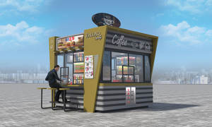Quiosco Exterior para Café Hamburg, Puesto de Comida Rápida, Quiosco Minorista para Exteriores - Product Image 2