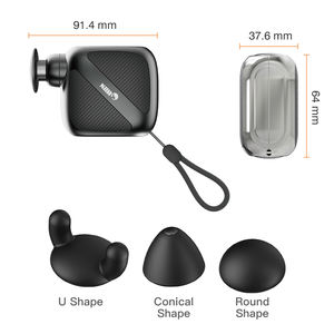 3 accesorios y 4 velocidades de mano portátil Mini tamaño de viaje sin escobillas relajación muscular percusión masajeador de tejido profundo - Product Image 4