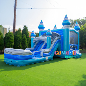 <span class=keywords><strong>Maison</strong></span> de videur de saut gonflable à double voie sur le thème de l'océan bleu et arc-en-ciel <span class=keywords><strong>avec</strong></span> toboggan <span class=keywords><strong>pour</strong></span> la <span class=keywords><strong>location</strong></span> de fête d'<span class=keywords><strong>anniversaire</strong></span> - Product Image 3