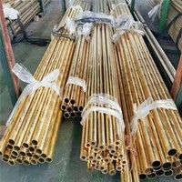 H70 Uniform Grain Durable Brass Tube 141.1mm Stress Relieved ISO4046 Sensor Housing Pipe for Wall and Decoration
