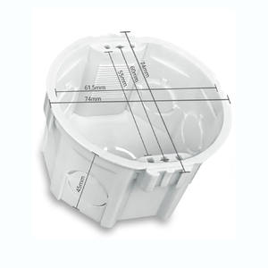 סגנון אירופאי מתג שקע תיבת צומת תיבת תיל תחתון עגול - Product Image 2