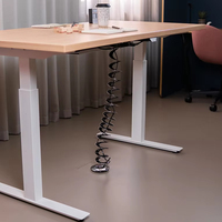 Bureau de travail moderne en acier inoxydable, double moteur, extensible, convertible, réglable en hauteur, pour position assise ou debout