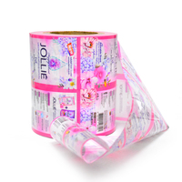 Rouleau de film plastique imprimé sur mesure pour la fabrication de sachets de lessive en poudre et de sachets d'eau