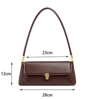 Sac à main et à bandoulière vintage en PU pour femme avec chaînes, fermeture éclair, sacs latéraux portables personnalisés pour filles