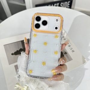 Venta al por Mayor de Fundas para Teléfono con Brillo Epoxi y Accesorios Florales, Triple Protección, para OPPO Realme Narzo 90X 5G FIND X9 PRO - Product Image 5