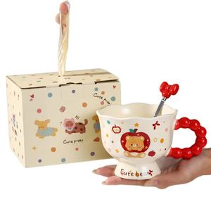 Ceramic Puppy Mug with Polka Dots Instagram Trendy <b>Cup</b> for Couples Valentine's Day Christmas Best Friend Gift - Product Image 3