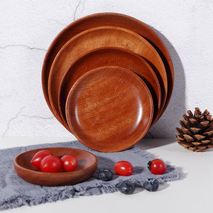 Solid Wood Sapele Steak <b>Plate</b> Rectangle Wooden Tray For Party Hotel Coffee Tea - Product Image 4