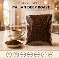 Mélange Spécialisé Arabica Lyophilisé en Poudre Instantanée Torréfaction Italienne Forte et Corporelle Sans Sucre Vrac Halal Hôtellerie