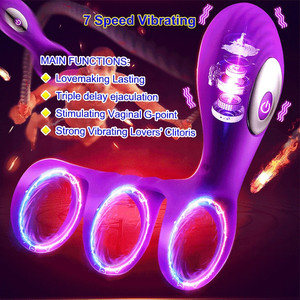 Meilleure vente de gode télécommandé à 7 vitesses <span class=keywords><strong>anneau</strong></span> pénien <span class=keywords><strong>vibrant</strong></span> pour hommes anneaux péniens - Product Image 4