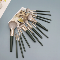 Meilleur ensemble de pinceaux de maquillage professionnels en bois personnalisés de luxe de haute qualité pour les voyages, vegan, marque privée