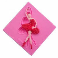 Gladiateur de Ballet pour décoration de gâteau Fondant, moule en Silicone, outil de décoration de pâtisserie