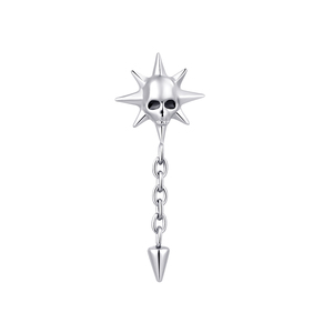 Piercing Labret en Titane ASTM F136 Style <span class=keywords><strong>Squelette</strong></span> Punk pour Halloween, Bijou Fileté, Cadeau de Mariage pour Enfants - Product Image 1