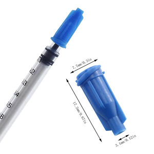 Jarum suntik pengelap plastik industri tutup ujung sumbat ujung kunci <span class=keywords><strong>Luer</strong></span> alat suntik barel karet tutup steker <span class=keywords><strong>Luer</strong></span> - Product Image 2