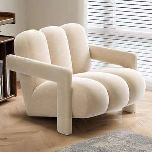 Fauteuils d'appoint de luxe en velours capitonné, style nordique moderne, pour bureau à domicile, hôtel, chambre et salon - Product Image 5