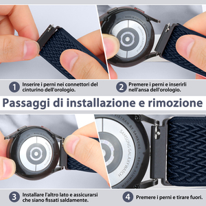 Correas de <span class=keywords><strong>Reloj</strong></span> de Nailon Elásticas Ajustables de 24 mm con Liberación Rápida, Venta Directa de Fábrica al Por Mayor, Correa de <span class=keywords><strong>Reloj</strong></span> de 24 mm para <span class=keywords><strong>Hombre</strong></span> y Mujer - Product Image 4