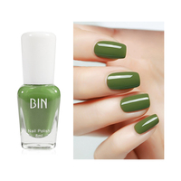 Bac usine OEM 8ml de vernis à ongles à base d'eau pour manucure à ongles, mat, personnalisé