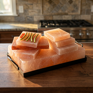 High Quality Wholesale Refined Premium Grade Himalayan Salt Cooking Slab Round Shape <b>BBQ</b> <b>Grill</b> for Carved Technique - Product Image 1