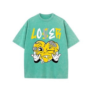 เสื้อยืดผ้าฝ้ายฟอก100% แนววินเทจสำหรับผู้ชายเสื้อฮิปฮอปแขนสั้นผ้าคอตตอนไซส์ใหญ่พิเศษพิมพ์ลายดิจิตอล - Product Image 4