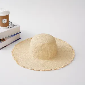 Factory Direct Supply paper straw hat summer unisex paper straw hat women men straw hat