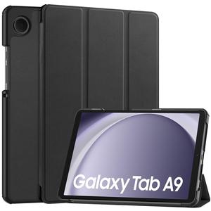 Trifold máy tính bảng đứng Bìa trường hợp đối với Samsung Galaxy Tab A9 Folio cao cấp PU Leather Cover quay lại SM-X110 8.7 inch - Product Image 1