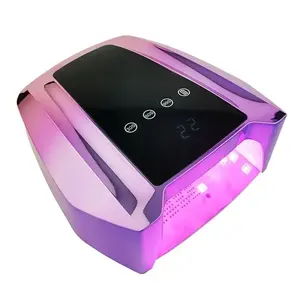 Prix de gros Grand écran 72W Haute puissance Lampe à ongles LED UV Séchoir à ongles sans fil Gel de durcissement rapide avec batterie