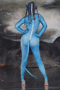 Monos de Moda Estilo <span class=keywords><strong>Avatar</strong></span> para Halloween Disfraces de Cosplay Bodysuit de Una Pieza Leotardo para Club de Baile Bodycon para Mujer Mono para Actuación en Escenario - Product Image 3