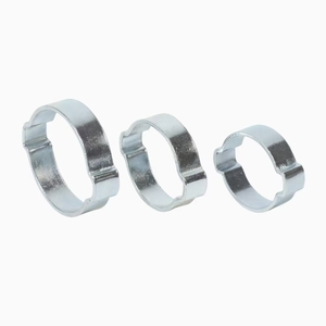 Fournisseur d'usine, prix bas, colliers <span class=keywords><strong>de</strong></span> <span class=keywords><strong>serrage</strong></span> <span class=keywords><strong>à</strong></span> double <span class=keywords><strong>oreille</strong></span> en fer galvanisé W1/W2/W3/W4 <span class=keywords><strong>de</strong></span> 13-15 mm pour usage industriel - Product Image 1