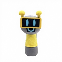 YD TOYS Sprunki Anime Mignonne Poupée en Peluche Amusante Compagnon Anti-Stress Jaune Jouets en Peluche Coton PP