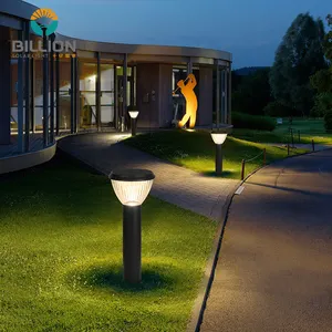 옥외 방수 정원 빛 정원 조경 야드 차도 도로를 위한 태양 경로 볼러드 LED 잔디밭 램프 빛
