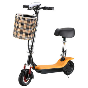 Electric Scooter For Adults Brushless Motor Mini Two Wheel Folding With Seat Unisex Ride On Electric Vehicle - Product Image 5