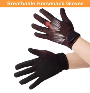 Gants d'équitation pour femmes, gants d'équitation extensibles, respirants, pour femmes, jeunes filles, cyclisme en plein air - Product Image 2