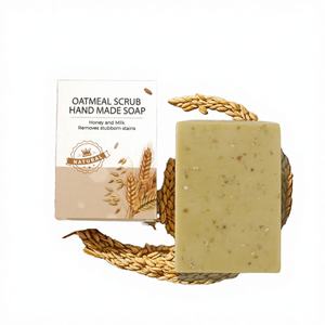 Savon Solide Artisanal Naturel aux Herbes, au Miel, au Lait, à l'Huile d'Olive, à la Noix de Coco et au Lait de Chèvre, Antiseptique, Éclaircissant et Blanchissant, pour Femmes - Product Image 1
