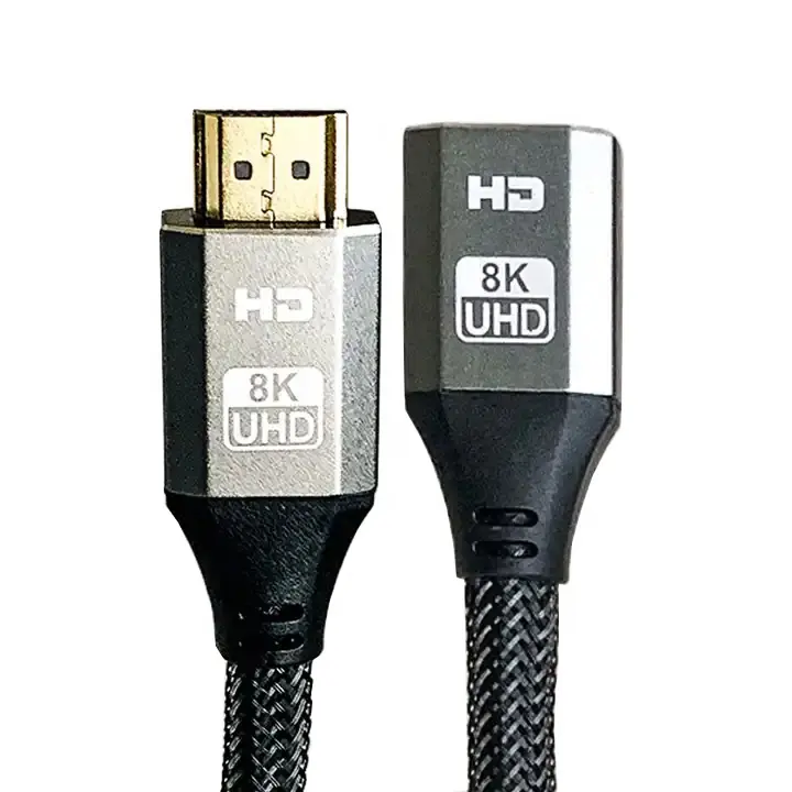 Cabo de extensão 8K HD macho para fêmea cabo HDMI 8k 60hz 4k 120hz TV cabo de extensão