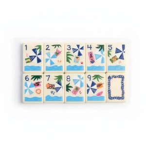 Jeu de <span class=keywords><strong>Ludo</strong></span> d'été de luxe 2026 Design Bleu Ms Lan à motif quadrillé en acrylique pour 4 joueurs, tuiles de Mahjong 160 pièces - Product Image 6